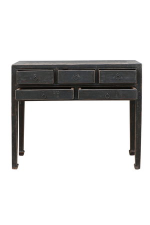 Rustic 5-Drawer Console Table | Versmissen | Oroa.com