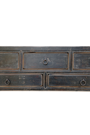 Rustic 5-Drawer Console Table | Versmissen | Oroa.com