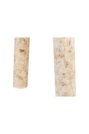 Cream Marble Tripod Occasional Table | Versmissen Tommy | Oroa.com