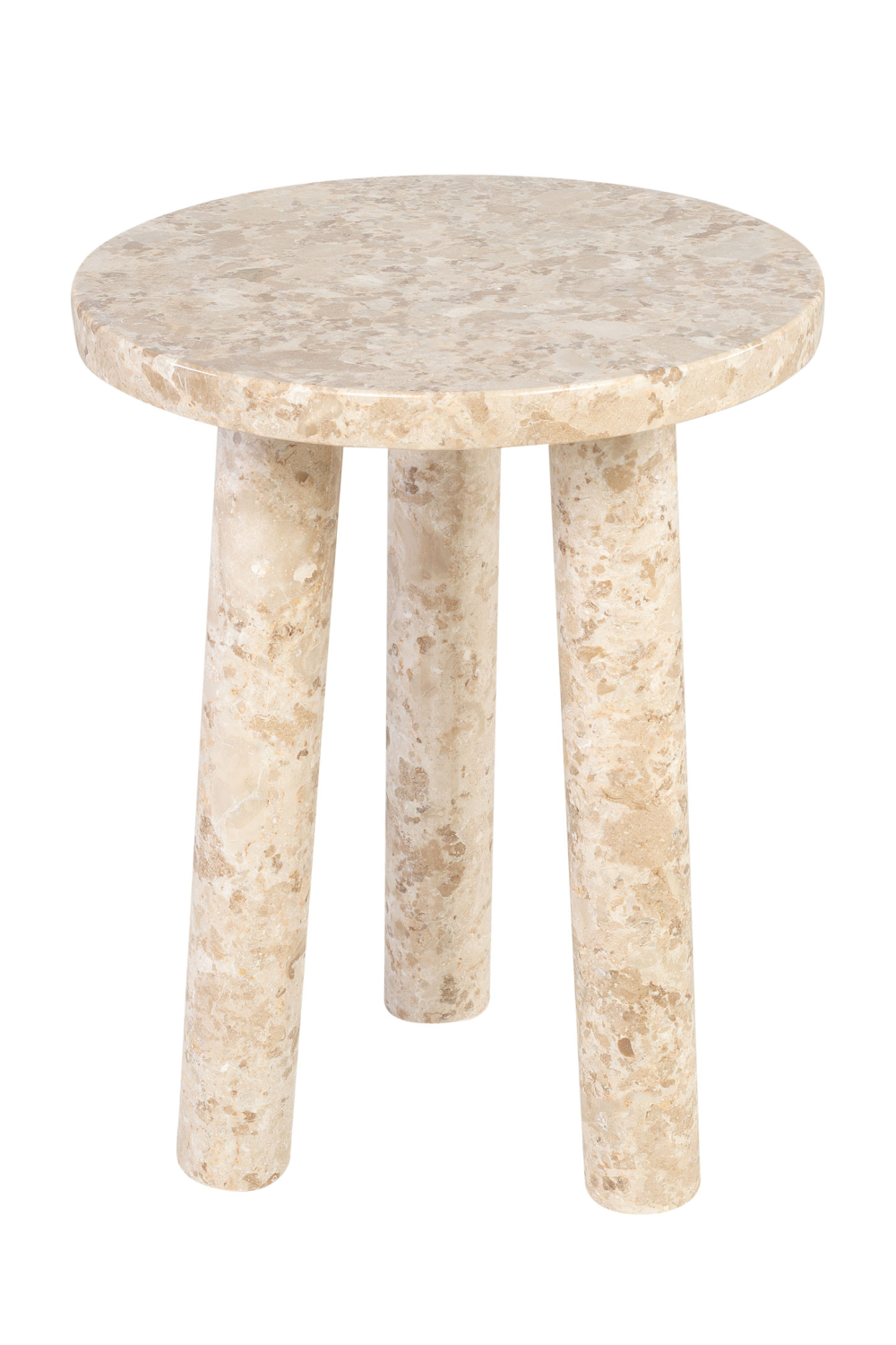 Cream Marble Tripod Occasional Table | Versmissen Tommy | Oroa.com