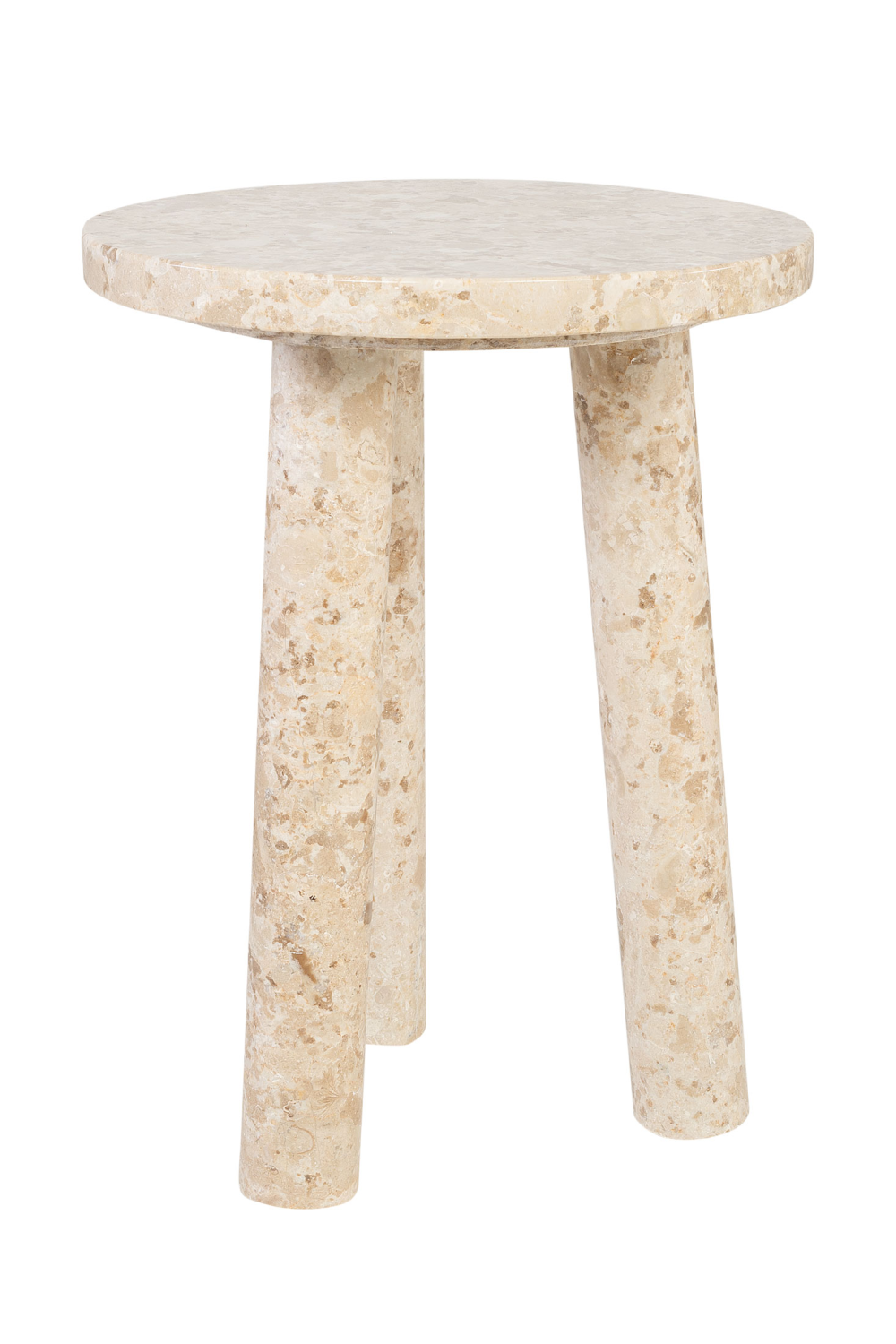 Cream Marble Tripod Occasional Table | Versmissen Tommy | Oroa.com