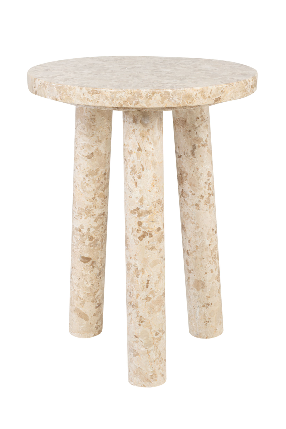 Cream Marble Tripod Occasional Table | Versmissen Tommy | Oroa.com