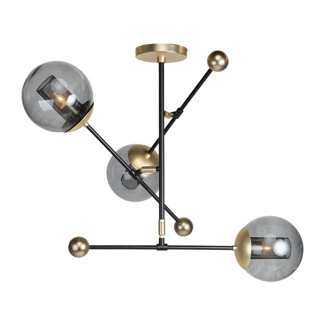 Smoked Glass Hanging Lamp L | Versmissen Orbit | Oroa.com