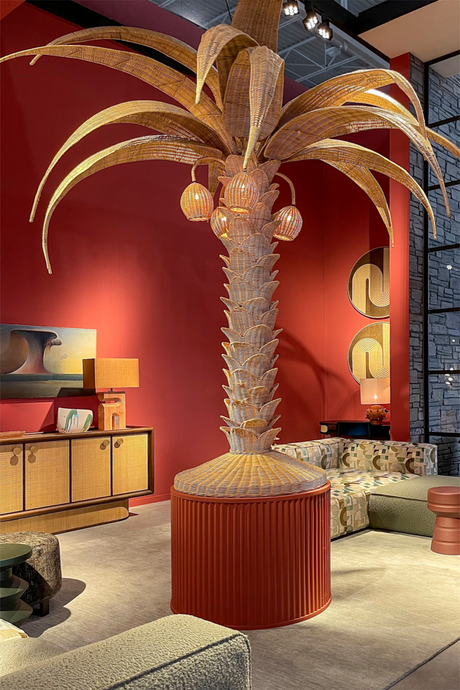 Handcrafted Rattan Floor Lamp | Versmissen Palm Tree | Oroa.com