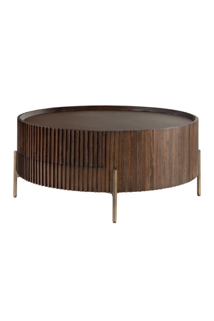 One-Drawer Round Coffee Table | Versmissen Pogoro | Oroa.com