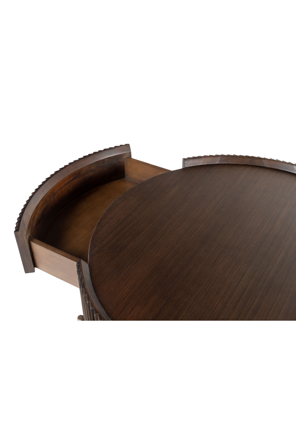One-Drawer Round Coffee Table | Versmissen Pogoro | Oroa.com