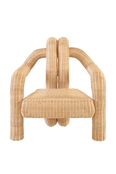 Sculptural Rattan Accent Chair | Versmissen Pompidou | Oroa.com