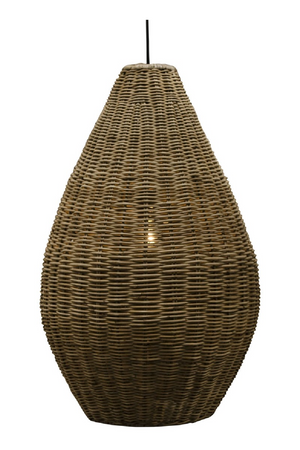 Rattan Teardrop Hanging Lamp M | Versmissen San Agnes | Oroa.com