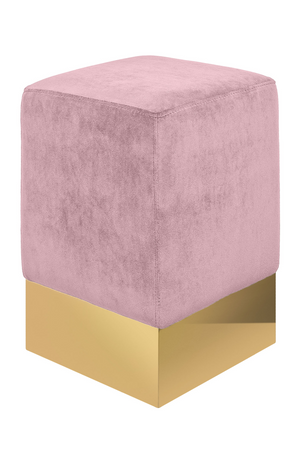 Square Velvet Modern Stool | Versmissen Stella | Oroatrade.com