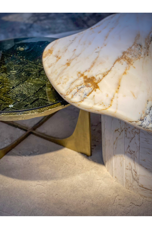 Free-Form Marble Coffee Table | Versmissen Atol | Oroa.com