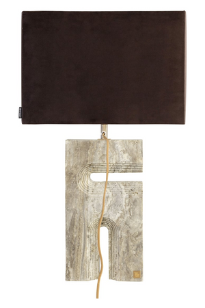 Gray Travertine Table Lamp | Versmissen Reso | Oroa.com