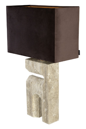 Gray Travertine Table Lamp | Versmissen Reso | Oroa.com