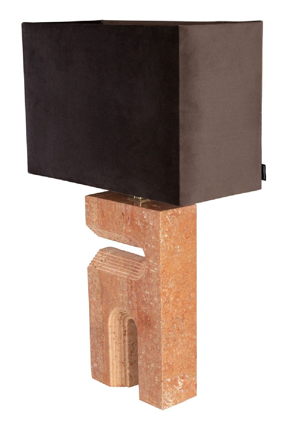Red Travertine Table Lamp | Versmissen Reso | Oroa.com