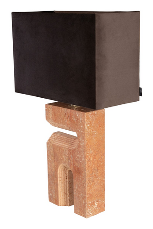 Red Travertine Table Lamp | Versmissen Reso | Oroa.com