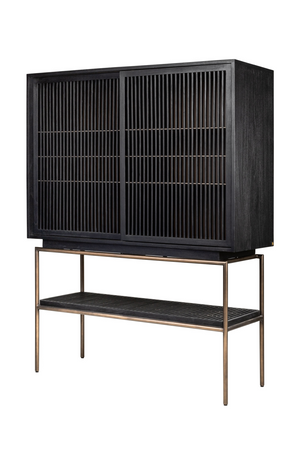 Black Mindi Wood Cabinet | Versmissen Tellem | Oroa.com