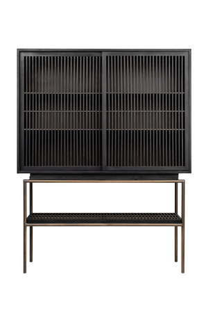 Black Mindi Wood Cabinet | Versmissen Tellem | Oroa.com