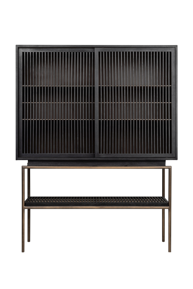 Black Mindi Wood Cabinet | Versmissen Tellem | Oroa.com