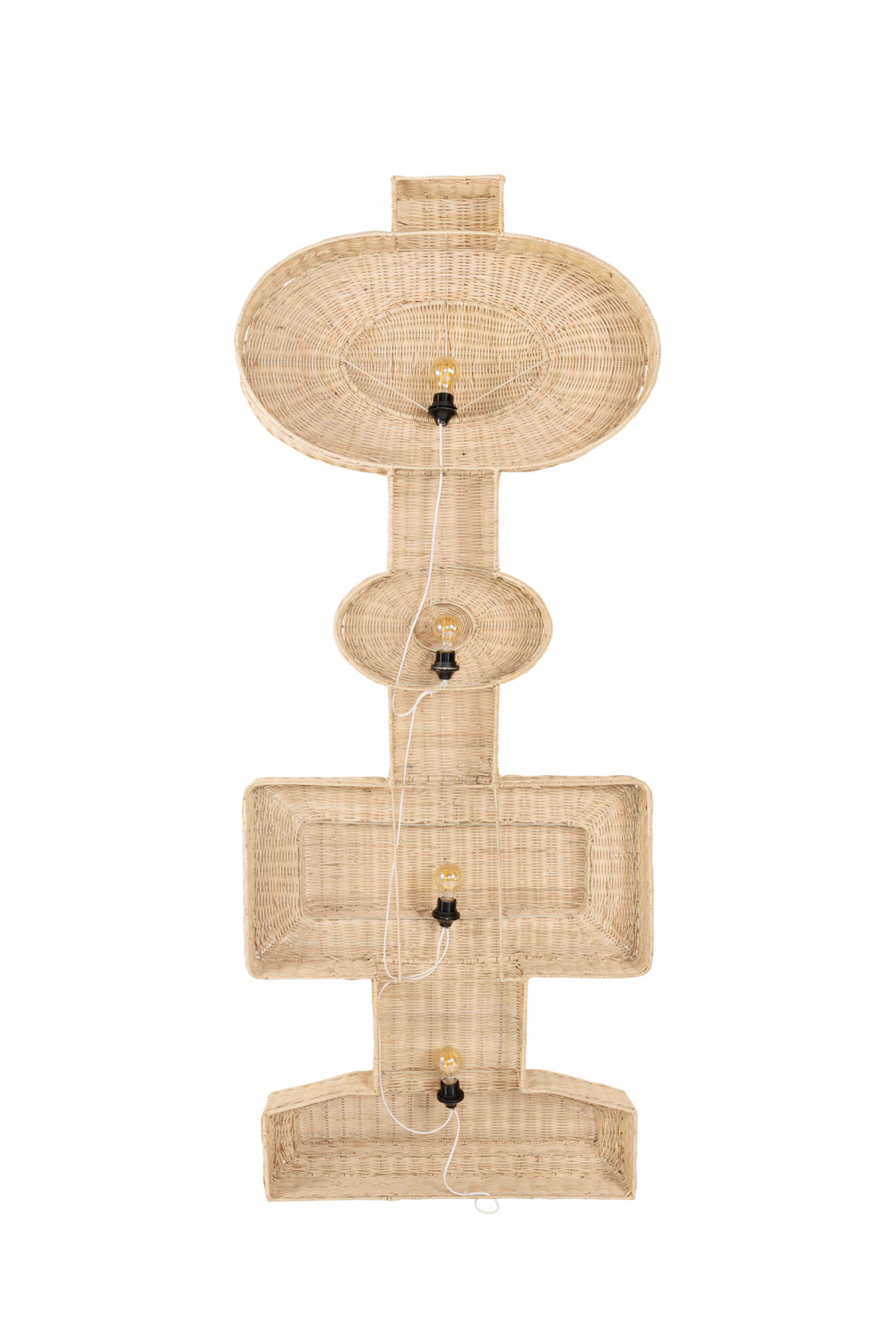 Geometrical Rattan Wall Lamp | Versmissen Totem | Oroa.com