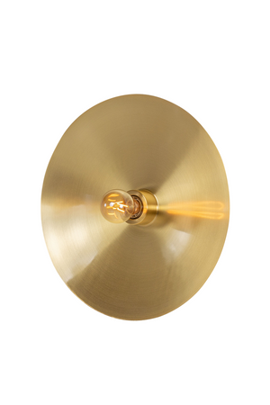Circular Brass Wall Lamp S | Versmissen Zenith | Oroa.com