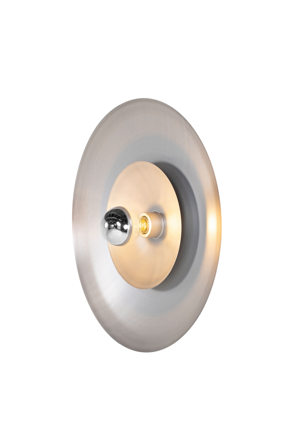 Circular Brass Wall Lamp L | Versmissen Zenith | Oroa.com