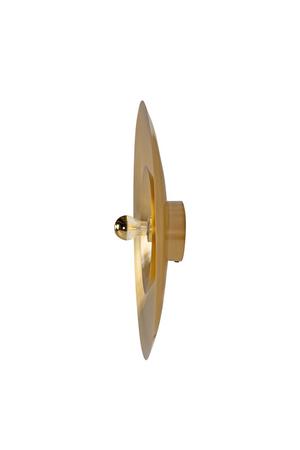 Circular Brass Wall Lamp L | Versmissen Zenith | Oroa.com