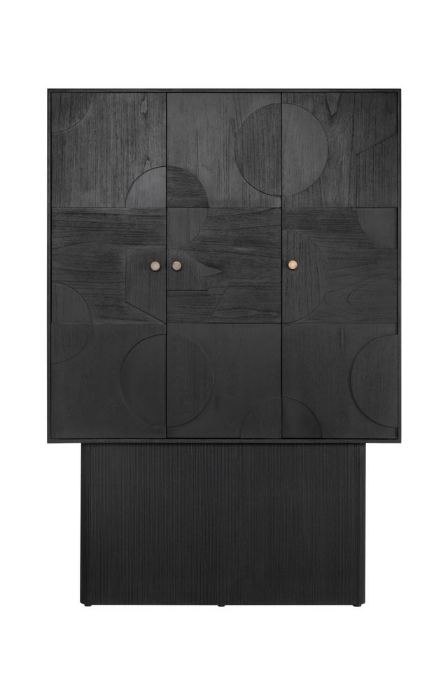 Geometrical Patterned Wooden Cabinet | Versmissen Zulgo | Oroa.com
