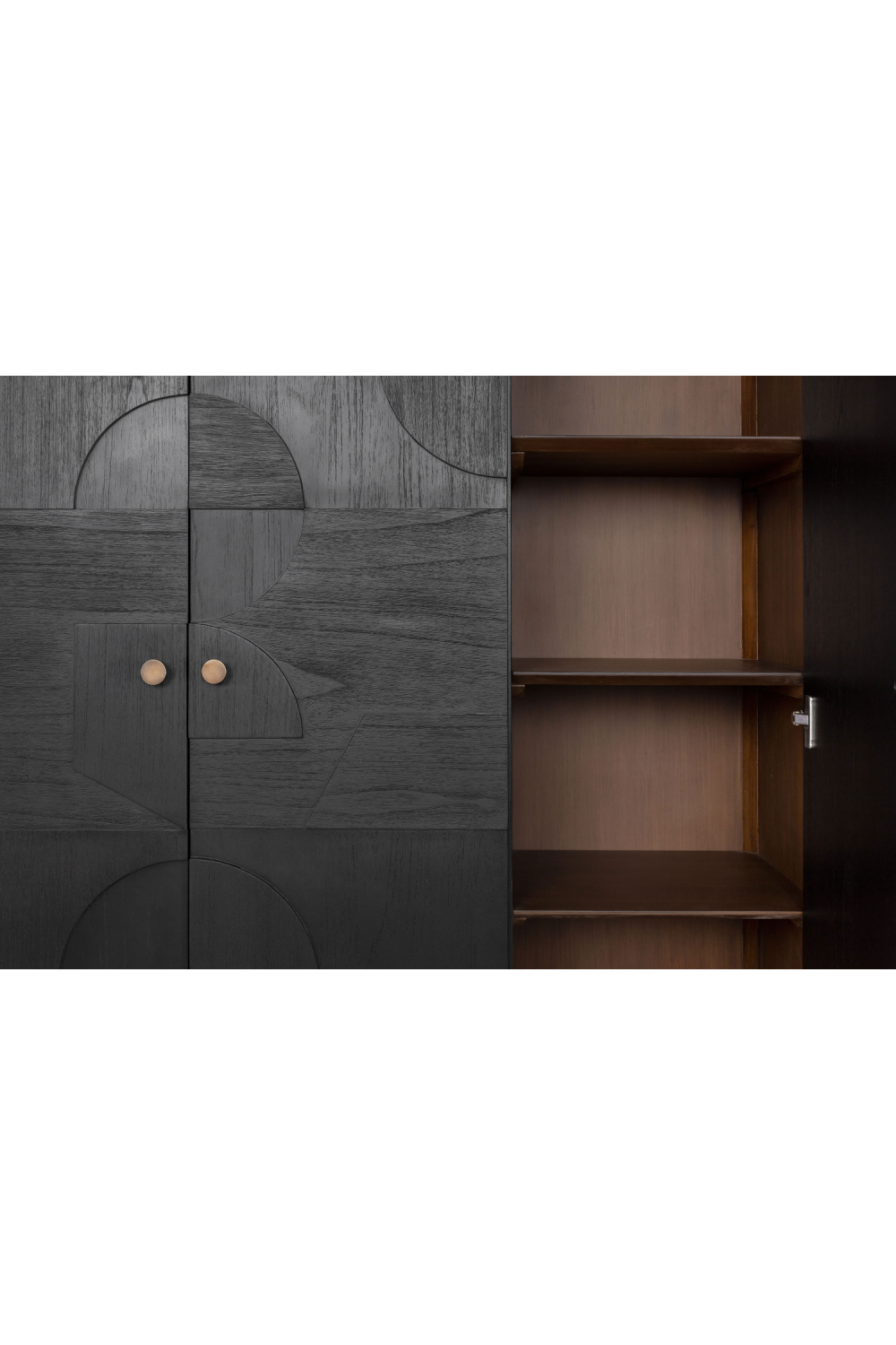 Geometrical Patterned Wooden Cabinet | Versmissen Zulgo | Oroa.com