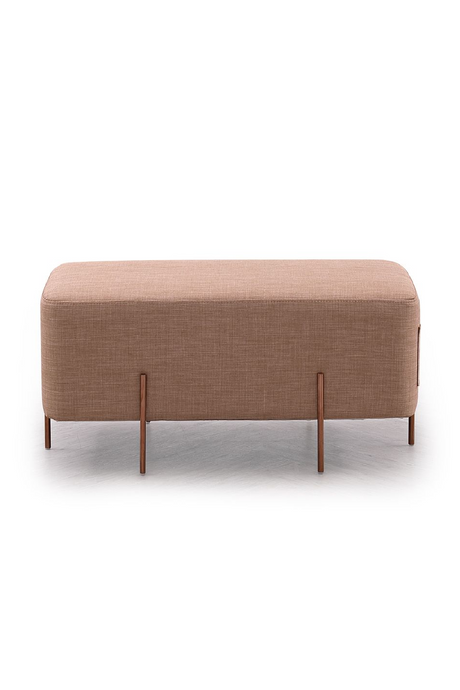 Brown Fabric Pocket Ottoman | OROA Modern Adler | Oroa.com
