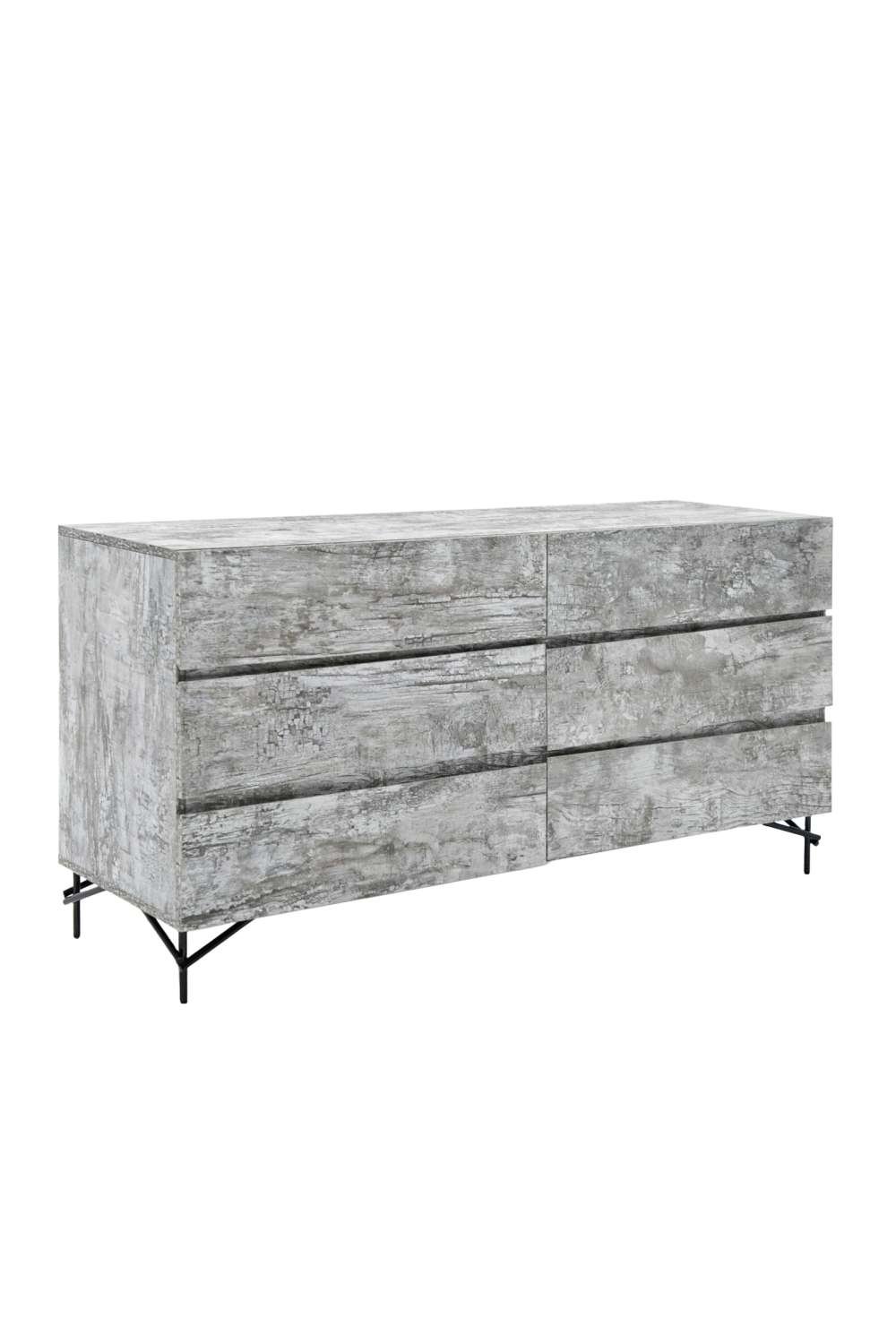 Gray Wooden 6-Drawer Dresser | OROA Modern Aria | Oroa.com
