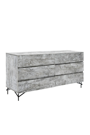 Gray Wooden 6-Drawer Dresser | OROA Modern Aria | Oroa.com