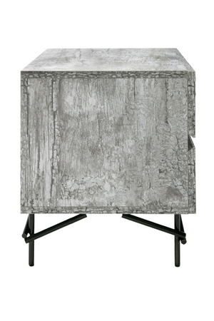 Gray Wooden 2-Door Nightstand | OROA Modern Aria | Oroa.com