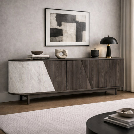   Gray Elm 4-Door Sideboard | Oroa.com