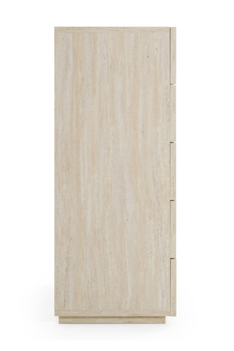 5-Drawer Travertine Chest | OROA Modern Lago | Oroa.com