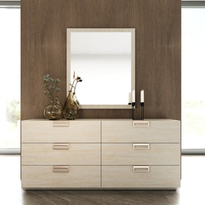   6-Drawer Travertine Dresser | Oroa.com