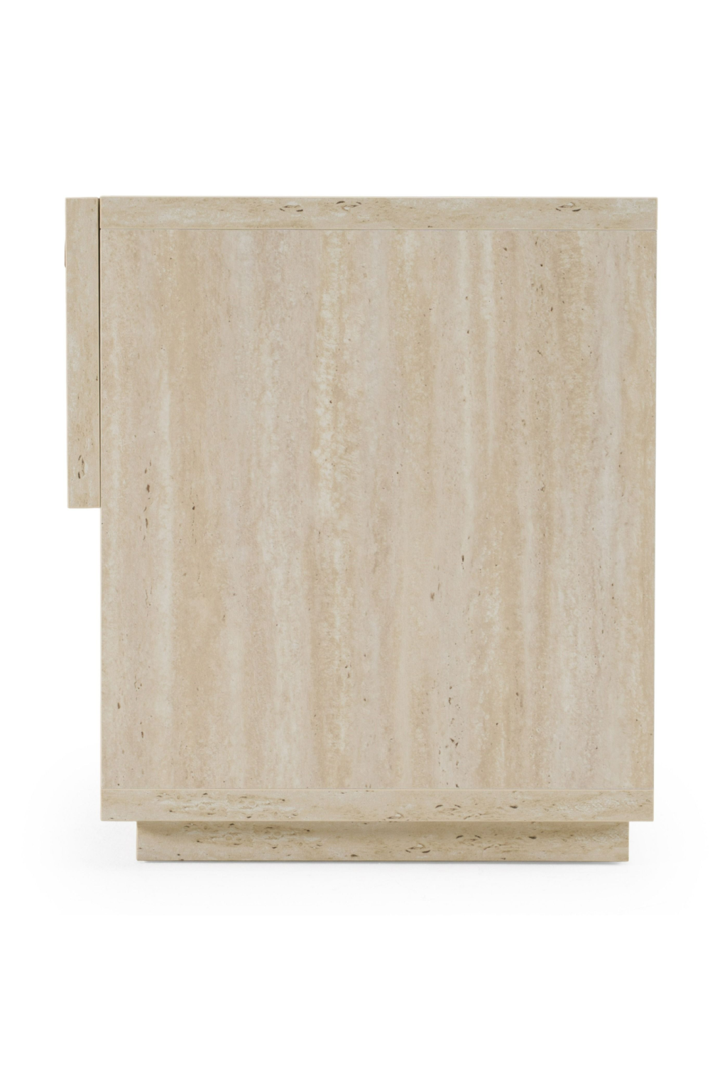 Travertine Finish 1-Drawer Nightstand | OROA Modern Lago | Oroa.com