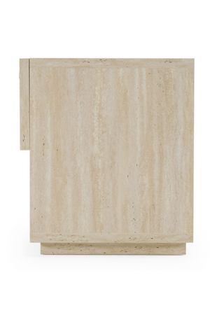 Travertine Finish 1-Drawer Nightstand | OROA Modern Lago | Oroa.com