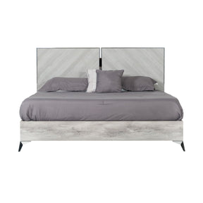 Modern European furniture - Gray Wooden Eastern King Bed - www.oroa.com