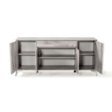 Gray Wooden 4-Door Sideboard | OROA Modern Alexa