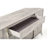 Gray Wooden 4-Door Sideboard | OROA Modern Alexa