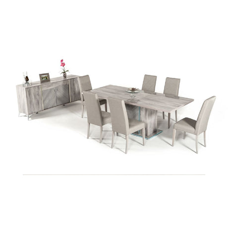 Gray Wooden 4-Door Sideboard | OROA Modern Alexa