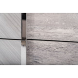 Glossy Gray 5-Drawer Chest | OROA Modern Alexa
