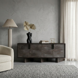   Gray Volcanic Rock 4-Door Sideboard | Oroa.com