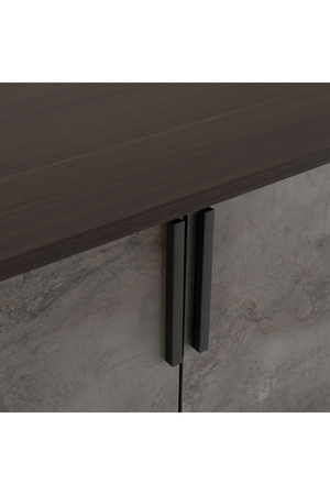 Gray Volcanic Rock 4-Door Sideboard | OROA Modern | Oroa.com