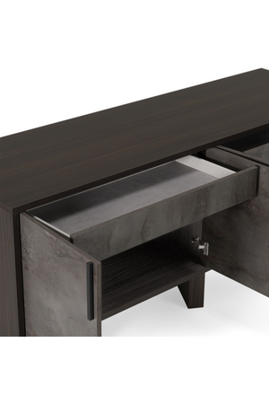 Gray Volcanic Rock 4-Door Sideboard | OROA Modern | Oroa.com