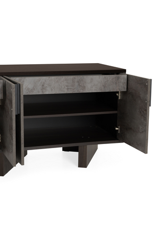 Gray Volcanic Rock 4-Door Sideboard | OROA Modern | Oroa.com