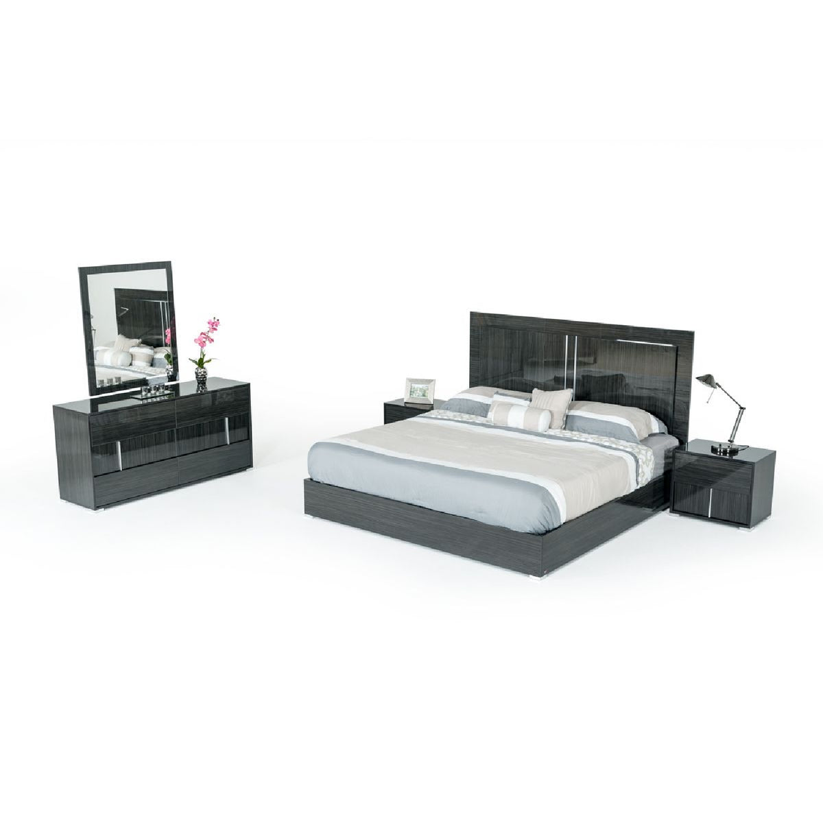 Gray Wooden 6-Drawer Dresser | OROA Modern Ari