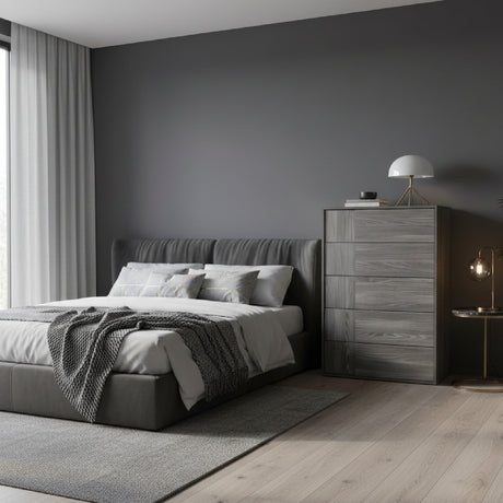   5-Drawer Gray Elm Chest | Oroa.com