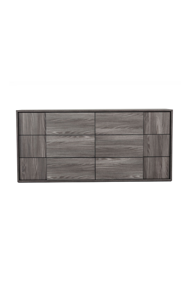 6-Drawer Gray Elm Dresser | OROA Modern Asus | Oroa.com