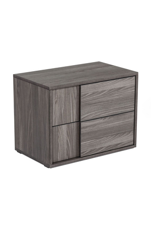 2-Drawer Gray Elm Nightstand | OROA Modern Asus | Oroa.com