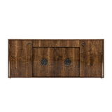 Glossy Wooden 4-Door Buffet | OROA Modern Athen
